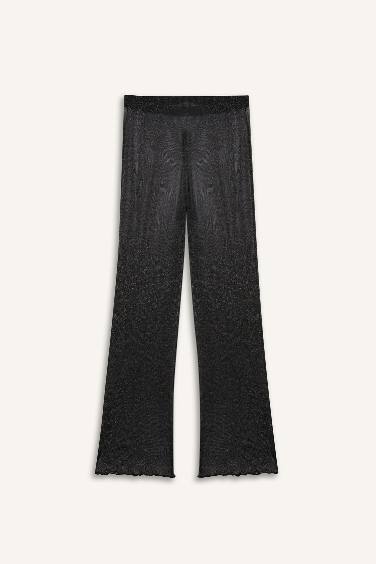 Afra x DeFacto Fall in Love Regular Fit Shiny Fabric Beach Trousers