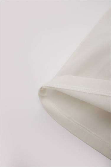 Baby Girl Crew Neck Voile Shirt