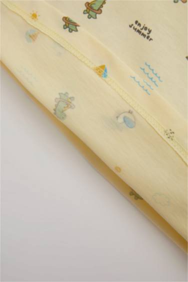 Baby Boy Dinosaur Printed Cotton 2 Piece Pajama Set