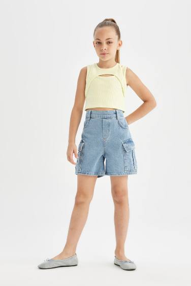 Girl Jean Shorts