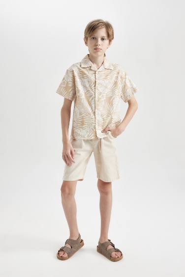 Boy Linen Look Shorts