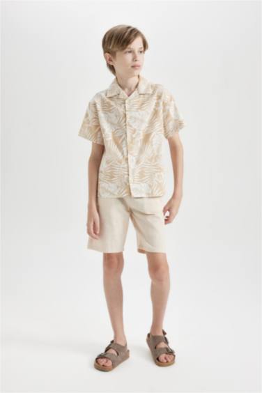 Boy Linen Look Shorts