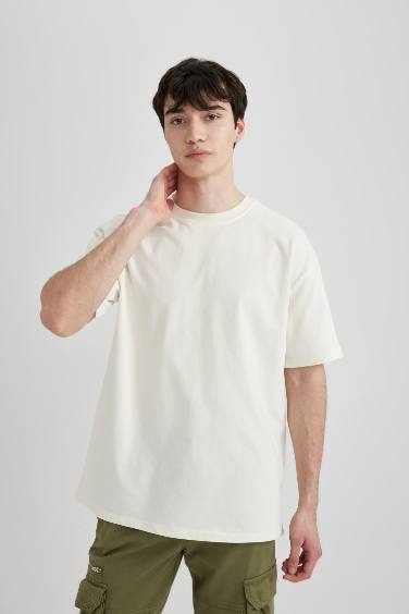 Boxy Fit Crew Neck T-Shirt