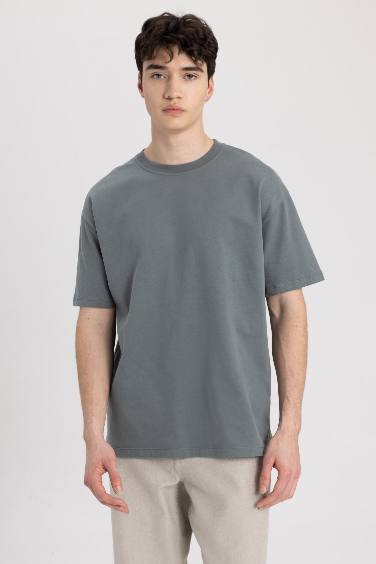 Boxy Fit Crew Neck T-Shirt