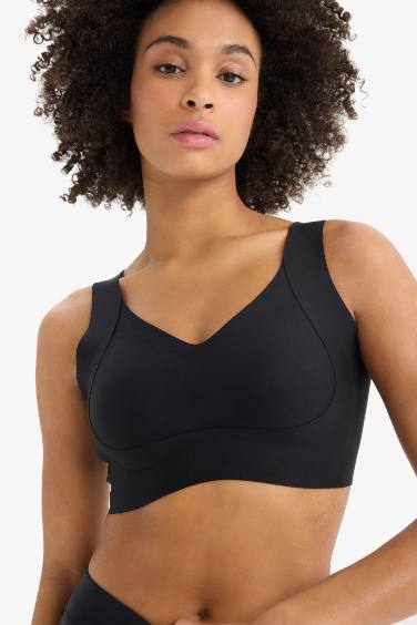 DeFactoFit V Neck Heavy Fabric Sports Bra