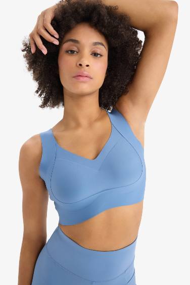 DeFactoFit V Neck Heavy Fabric Sports Bra