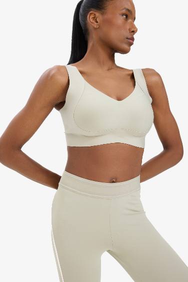 DeFactoFit V Neck Heavy Fabric Sports Bra