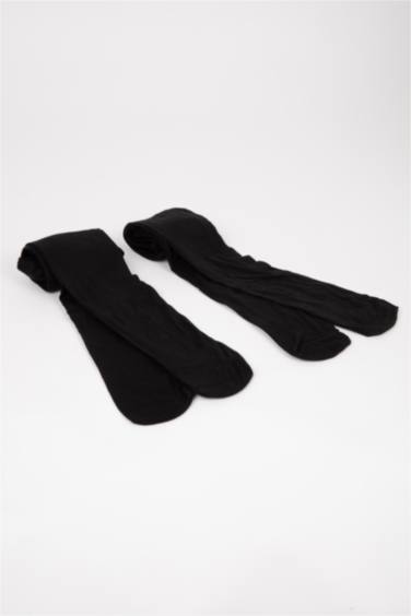 شرابات كيلون بناتي قطن - قطعتين