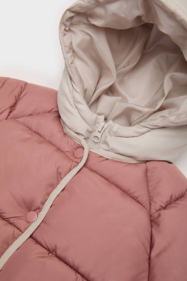 جاكيت بامب بيبي بناتي بكابيشون وتر بروف مقاوم للهواء