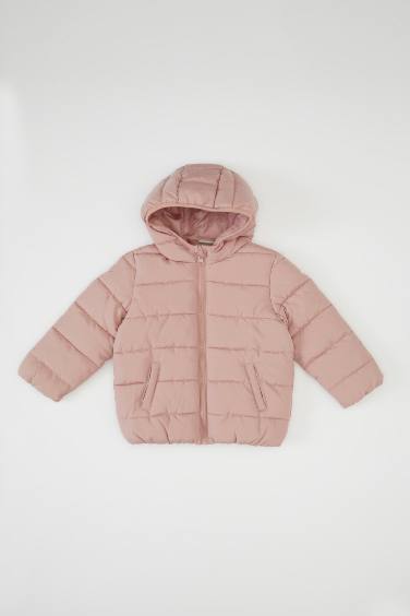 Baby Girl Hooded Puffer Jacket