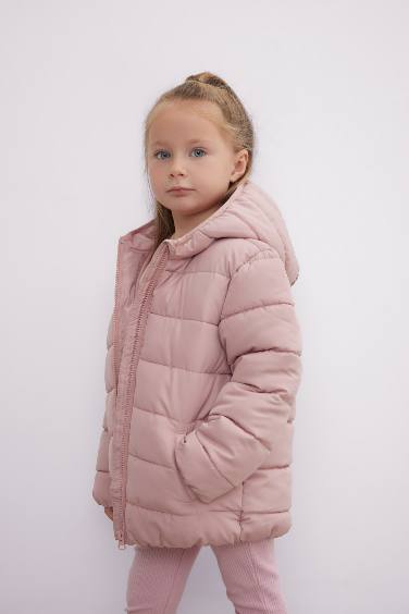 Baby Girl Hooded Puffer Jacket