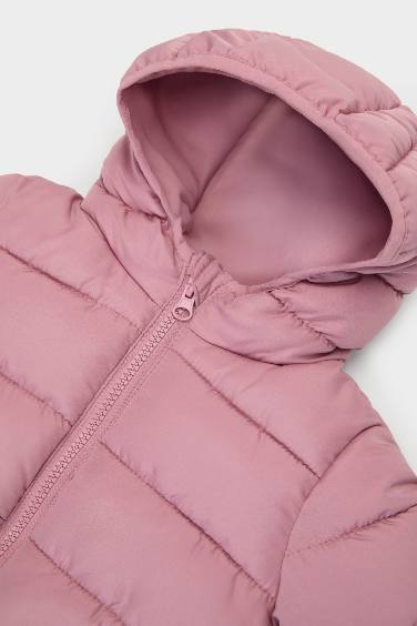 Baby Girl Hooded Puffer Jacket