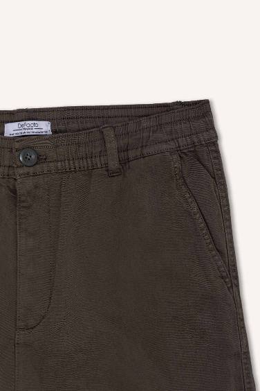 بنطلون كارجو جبردين قصة عادية بجيب