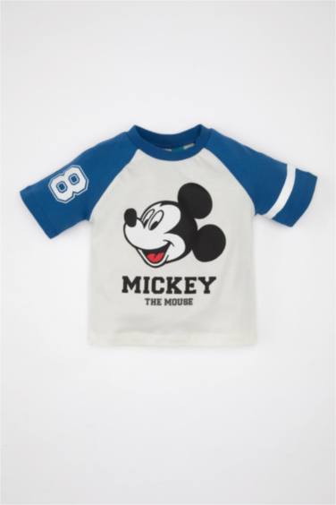 Baby Boy Disney Mickey Minnie Crew Neck T-Shirt