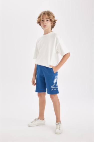 Regular Fit NBA Los Angeles Lakers Licensed Normal Waist Shorts