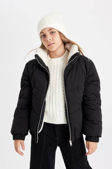 Girl Plush Puffer Jacket