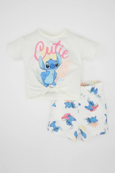 2 piece Regular Fit Crew Neck Lilo & Stitch Licensed Set