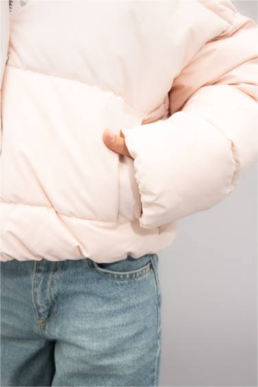 Girl Hooded Waterproof Puffer Jacket