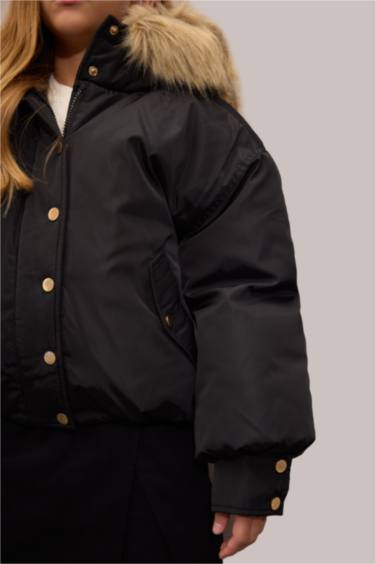 Girl Hooded Puffer Jacket