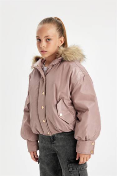 Girl Hooded Puffer Jacket
