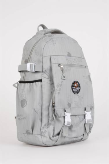 Unisex Çocuk Desenli Oxford Okul Çantası