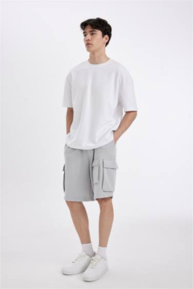 شورت كارجو قصة مريحة بجيب