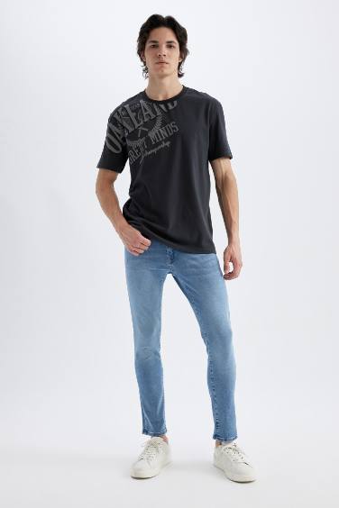 Regular Fit Crew Neck Printed T-Shirt