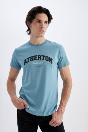 Slim Fit Crew Neck Printed T-Shirt