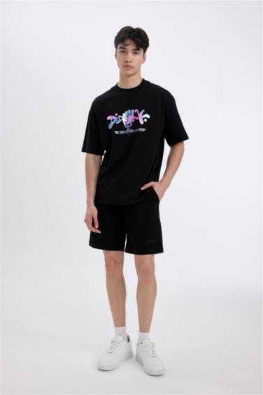 Comfort Regular Fit Crew Neck Back Printed T-Shirt