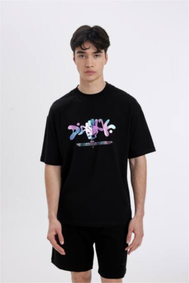 Comfort Regular Fit Crew Neck Back Printed T-Shirt
