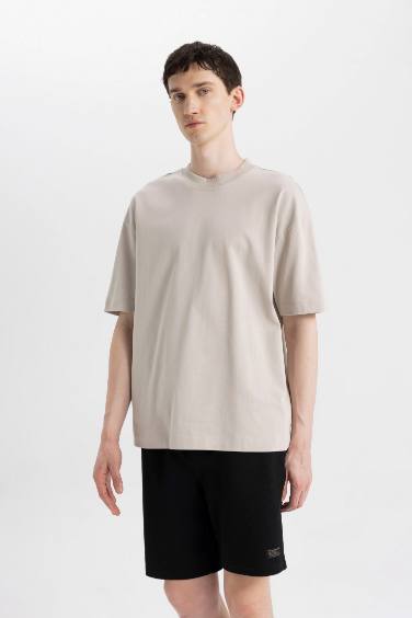 Regular Fit Thin Sweatshirt Fabric Shorts