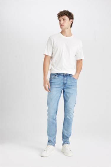 Carlo Skinny Fit Ekstra Dar Kalıp Normal Bel Ekstra Dar Paça Jean Pantolon