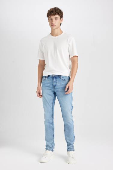 Carlo Skinny Fit Ekstra Dar Kalıp Normal Bel Ekstra Dar Paça Jean Pantolon