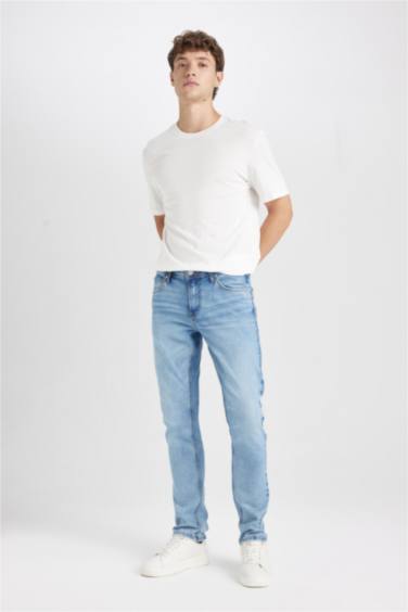 Carlo Skinny Fit Ekstra Dar Kalıp Normal Bel Ekstra Dar Paça Jean Pantolon