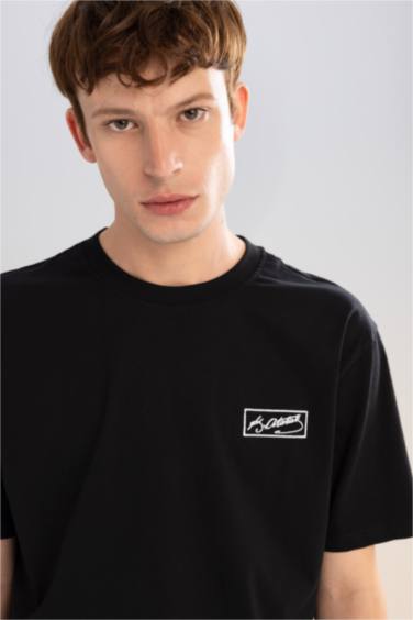 Regular Fit Crew Neck Atatürk Printed Short Sleeve T-Shirt