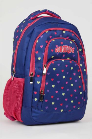 Kız Çocuk Baskılı Okul Sırt Çantası