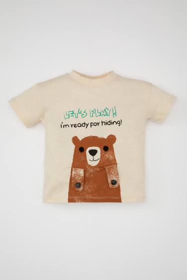 Baby Boy Animal Patterned T-Shirt