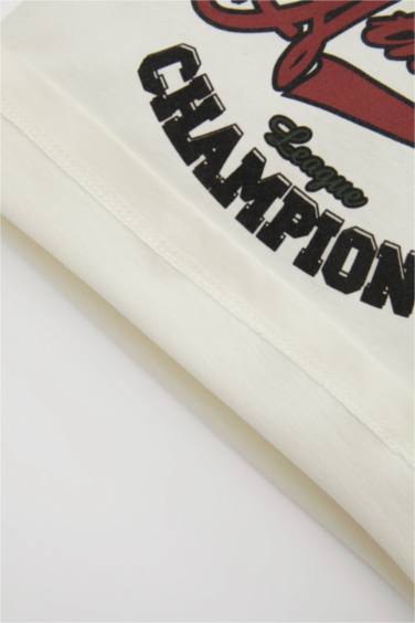 2 piece Regular Fit Slogan Short Sleeve T-Shirt