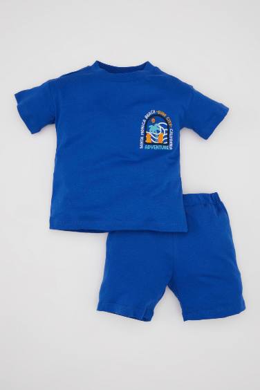 Baby Boy Printed T-Shirt Shorts Cotton 2 Piece Set