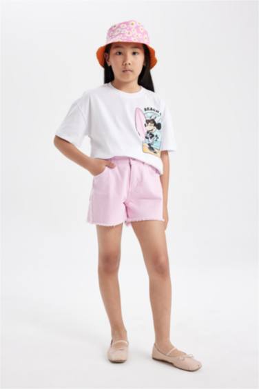 Relax Fit Mickey Mouse Licensed Short Sleeve T-Shirt