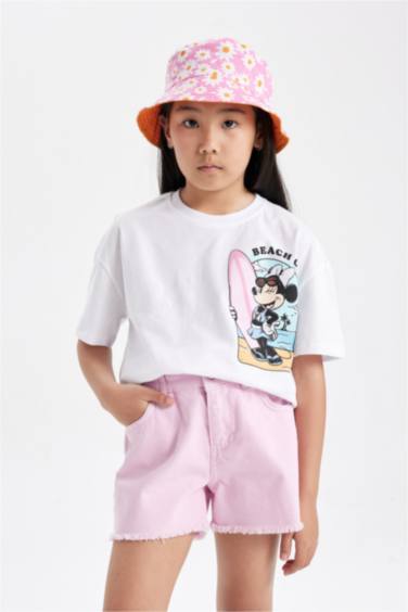 Relax Fit Mickey Mouse Licensed Short Sleeve T-Shirt