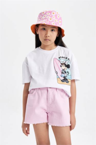 Relax Fit Mickey Mouse Licensed Short Sleeve T-Shirt