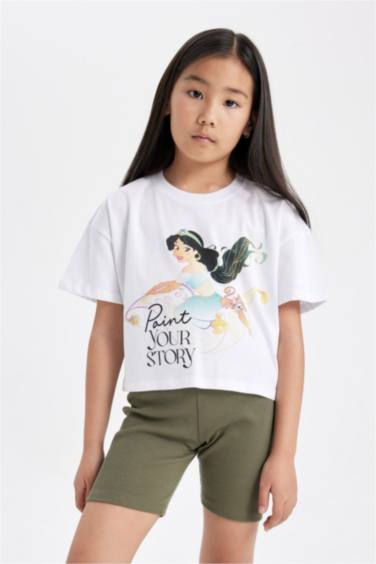 Қыздарға Disney Princess қысқа жеңді Қысқа жеңді футболка