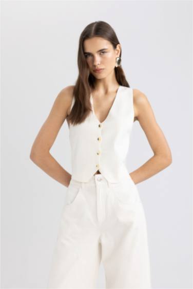 Regular Fit Blazer Vest