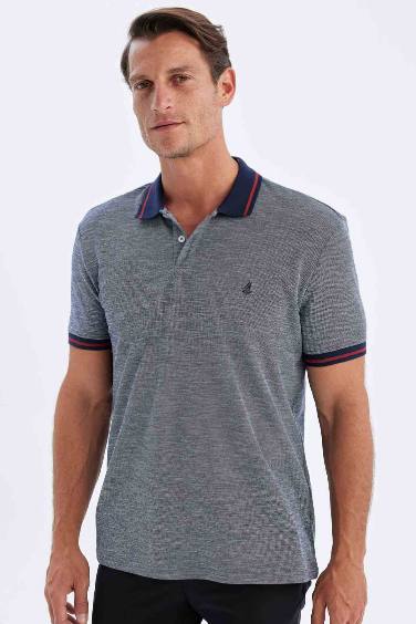 New Regular Fit Short Sleeve Pique Polo T-Shirt