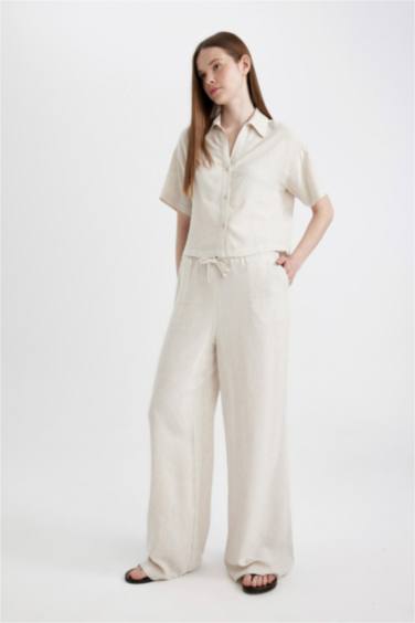 жолақ кең аяқ зығыр қоспасы Шалбар