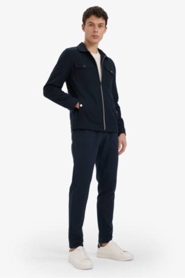 Jogger Pantolon Esnek Basic Düz Beli Bağcıklı Cepli Düz Paça