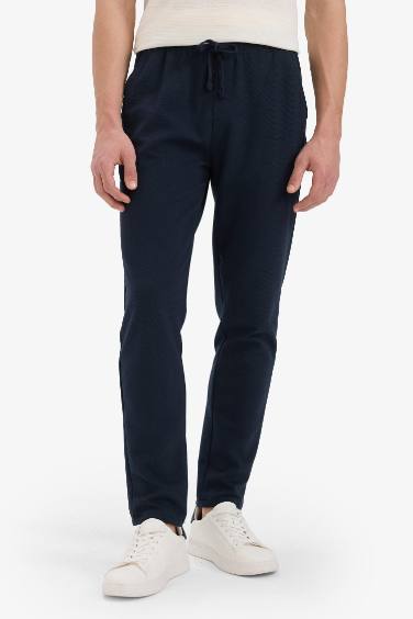 Jogger Pantolon Esnek Basic Düz Beli Bağcıklı Cepli Düz Paça