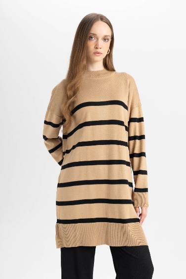 Regular Fit Crew Neck Tunic