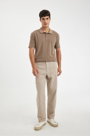 T-shirt Polo pour homme en piqué à coupe régulière